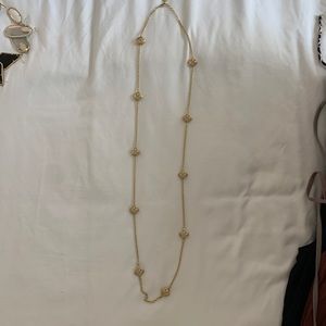 Kendra Scott Rue Long Strand Necklace in Gold